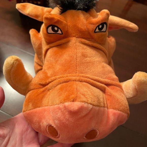 Disney Orange and Black Pumbaa Plush Toy - Picture 4 of 11